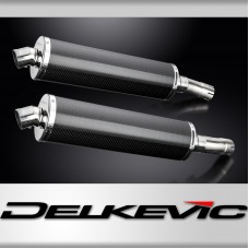 GSX1300R HAYABUSA 2021-2025 / 2* OVAL 450mm (18 inch) CARBON FIBRE SILENCERS