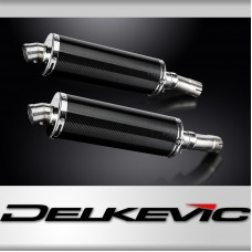 GSX1300R HAYABUSA 2021-2025 / 2* OVAL 350mm (14 inch) CARBON FIBRE SILENCERS