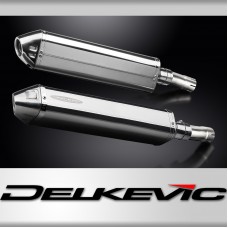 GSX1300R HAYABUSA 2021-2025 / 2* TRI-OVAL 420mm (17 inch) SILENCERS 304 STAINLESS STEEL