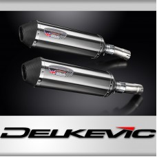 GSX1300R HAYABUSA 2021-2025 / 2* XOVAL 343mm (13.5 inch) LH + RH SILENCERS BRUSH 304 STAINLESS STEEL