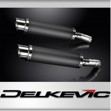 GSX1300R HAYABUSA 2021-2025 / 2* DL10 ROUND 350mm (14 inch) CARBON FIBRE SILENCERS