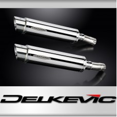 GSX1300R HAYABUSA 2021-2025 / 2* SL10 ROUND 350mm (14 inch) SILENCERS 304 STAINLESS STEEL