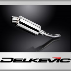 Kawasaki KLR650A 1987-2007 225mm Oval Stainless Exhaust Silencer Can Kit