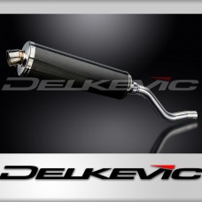 Kawasaki KLR650 Adventure Traveler 22-25 450mm Oval Carbon Exhaust Silencer Kit