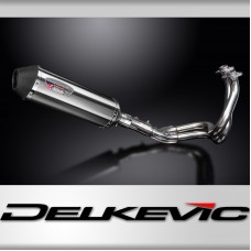 Kawasaki ER6N ER6F 2006-2011 Full Exhaust 2-1 343mm X-Oval Stainless Silencer Ca