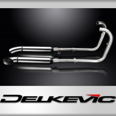 Kawasaki W650 1999-06 W800 11-16 Exhaust 2-2 410mm Stainless Turn Out Silencer