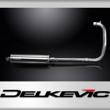 Royal Enfield 350 Classic 22-24 Bullet 23-24 Full Exhaust 450mm Oval Stainless