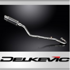 KLR650 F-G-H Adventure - Traveler 2022-2025 / MINI 200mm (8 inch) CARBON FIBRE ROUND SILENCER COMPLE