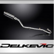 KLR650 F-G-H Adventure - Traveler 2022-2025 / MINI 200mm (8 inch) ROUND SILENCER COMPLETE SYSTEM 304