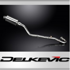 KLR650 F-G-H Adventure - Traveler 2022-2025 / SS70 OVAL 225mm (9 inch) SILENCER COMPLETE SYSTEM 304 