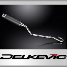 KLR650 F-G-H Adventure - Traveler 2022-2025 / DL10 ROUND 350mm (14 inch) CARBON FIBRE SILENCER COMPL