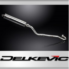 Kawasaki KLR650E 2008-2019 Full Exhaust 450mm Oval Stainless Silencer Can