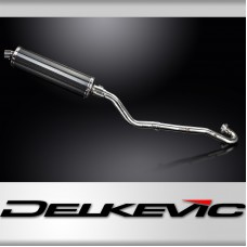 Kawasaki KLR650E 2008-2019 Full Exhaust 450mm Oval Carbon Silencer Can