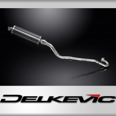 Kawasaki KLR650E 2008-2019 Full Exhaust 350mm Oval Carbon Silencer Can