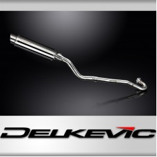 Kawasaki KLR650E 2008-2019 Full Exhaust 350mm Round Stainless Silencer Can