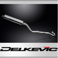 Kawasaki KLR650C 1995-2003 Complete Exhaust 450mm Oval Stainless Silencer Can