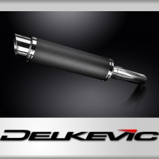 Honda XL750 Transalp 2023-2025 350mm Round Carbon Exhaust Silencer Can Kit