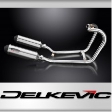 Triumph Thruxton 1200 R/RS 2016-24 Exhaust 2-2 343mm X-Oval Stainless Silencers