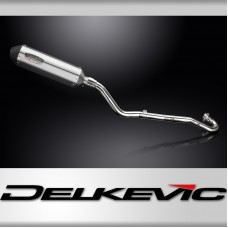 Kawasaki KLR600 KL600 1985-1994 Complete Exhaust 343mm X-Oval Stainless Silencer