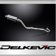 Kawasaki KLR600 KL600 1985-1994 Complete Exhaust 225mm Oval Stainless Silencer