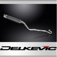 Kawasaki KLR600 KL600 1985-1994 Complete Exhaust 350mm Round Carbon Silencer Can