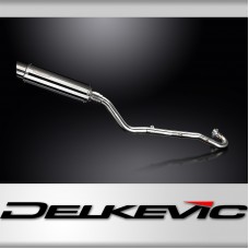 Kawasaki KLR600 KL600 1985-1994 Complete Exhaust 350mm Round Stainless Silencer 