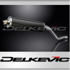 Kawasaki KLR600 KL600 1985-1994 450mm Oval Carbon Exhaust Silencer Can Kit