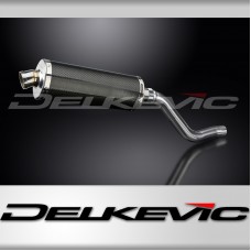 Kawasaki KLR600 KL600 1985-1994 350mm Oval Carbon Exhaust Silencer Can Kit