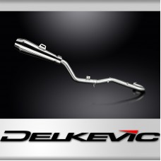 Suzuki DR350 1990-1999 Delkevic Complete Exhaust Stainless Reverse Cone Silencer