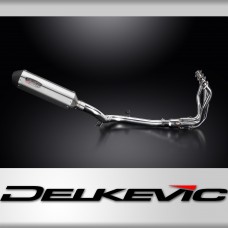 VERSYS 1100 2025 / XOVAL 343mm (13.5 inch) RH SILENCER 4 into 1 COMPLETE SYSTEM BRUSH 304 STAINLESS 