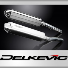 Triumph Trophy 1200 1991-1993 420mm Tri-Oval Stainless Exhaust Silencer Can Kit