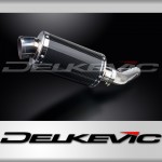 YAMAHA FZS600 FAZER 1998-2003 225mm OVAL CARBON SILENCER EXHAUST KIT