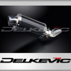 YAMAHA FZS600 FAZER 1998-2003 225mm OVAL CARBON SILENCER EXHAUST KIT